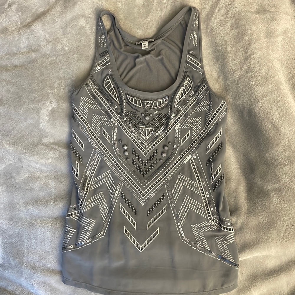 Express Embellished Tank Top